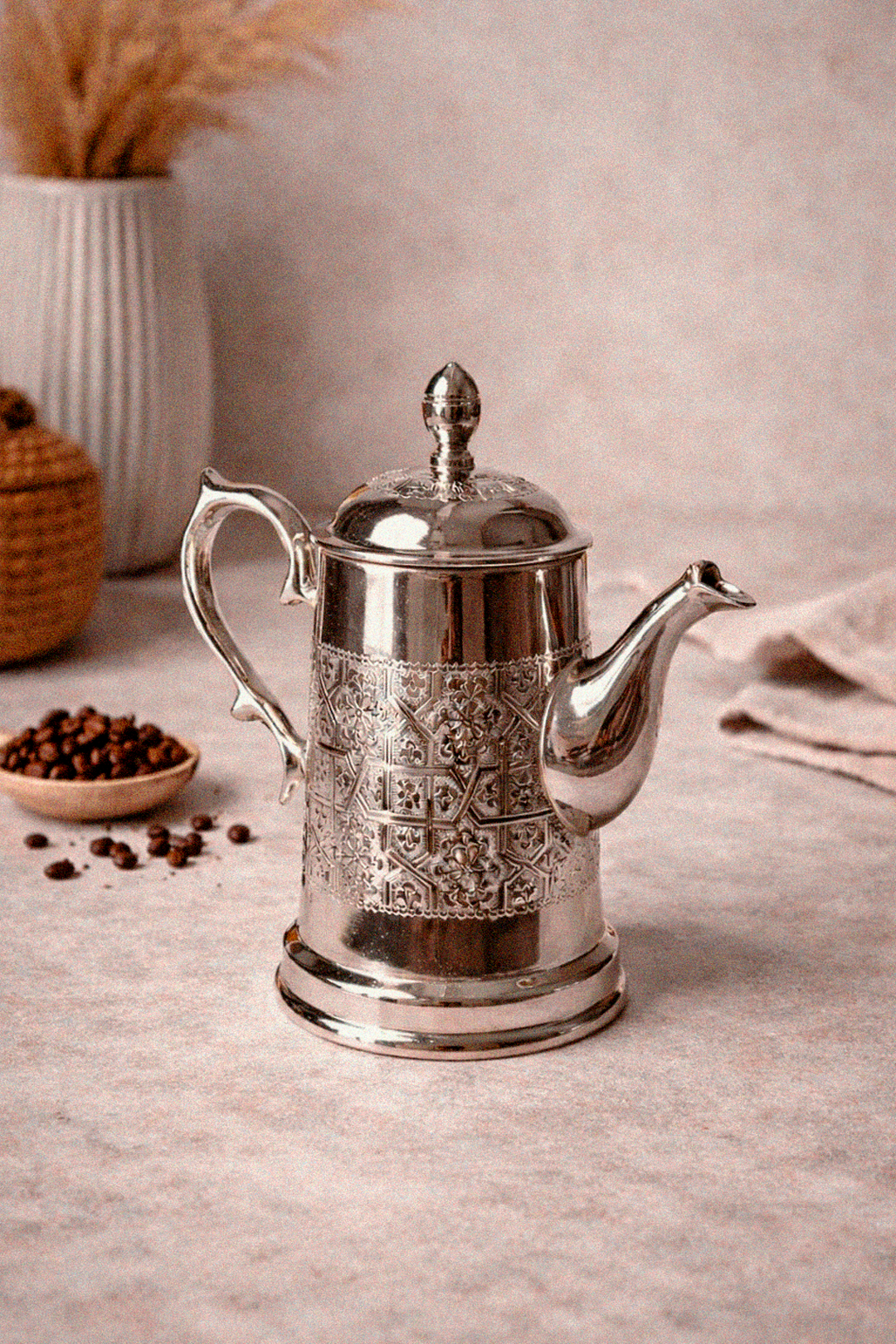 Rafi – Moroccan Coffee Pot with Traditional Engravings