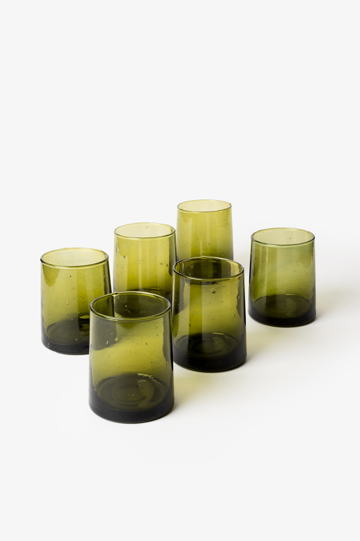 Talia Set – 6 Glasses Amber Flow