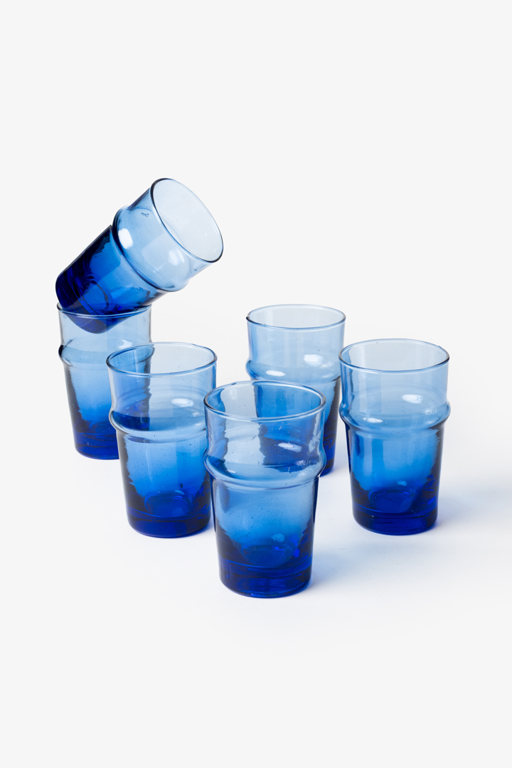 Beldi Set – 6 Glasses Royal Blue
