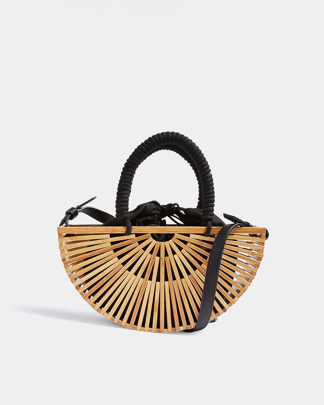 ARIANNA – Half-Moon Wooden Bag