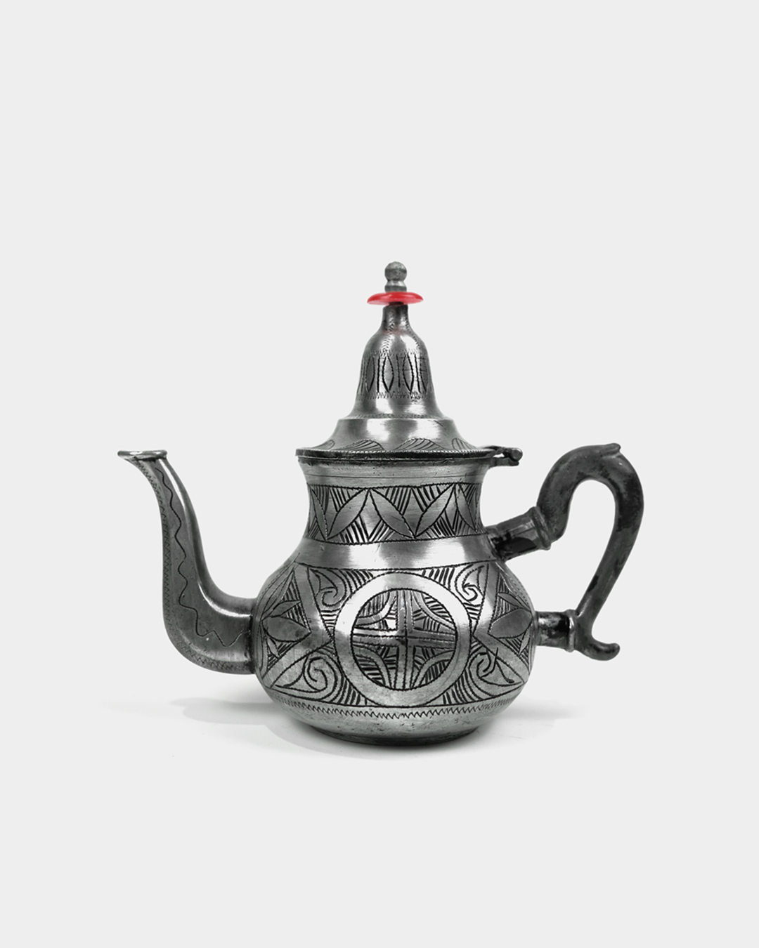 Théière Sahara Marocaine avec Gravures Ethniques