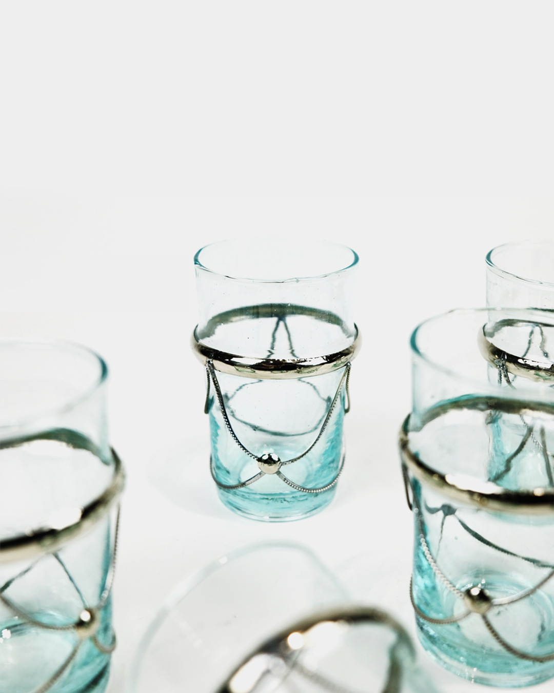 Set de 6 Verres à Thé Beldi avec Décoration Chic