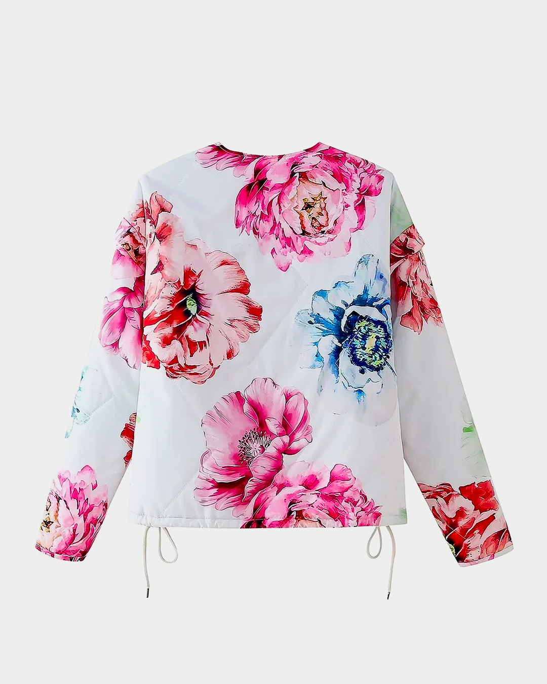 Boheme Floral Print Buttoned Jacket