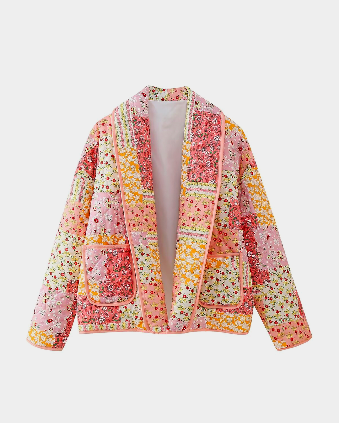 Chic Floral Patchwork Jacket