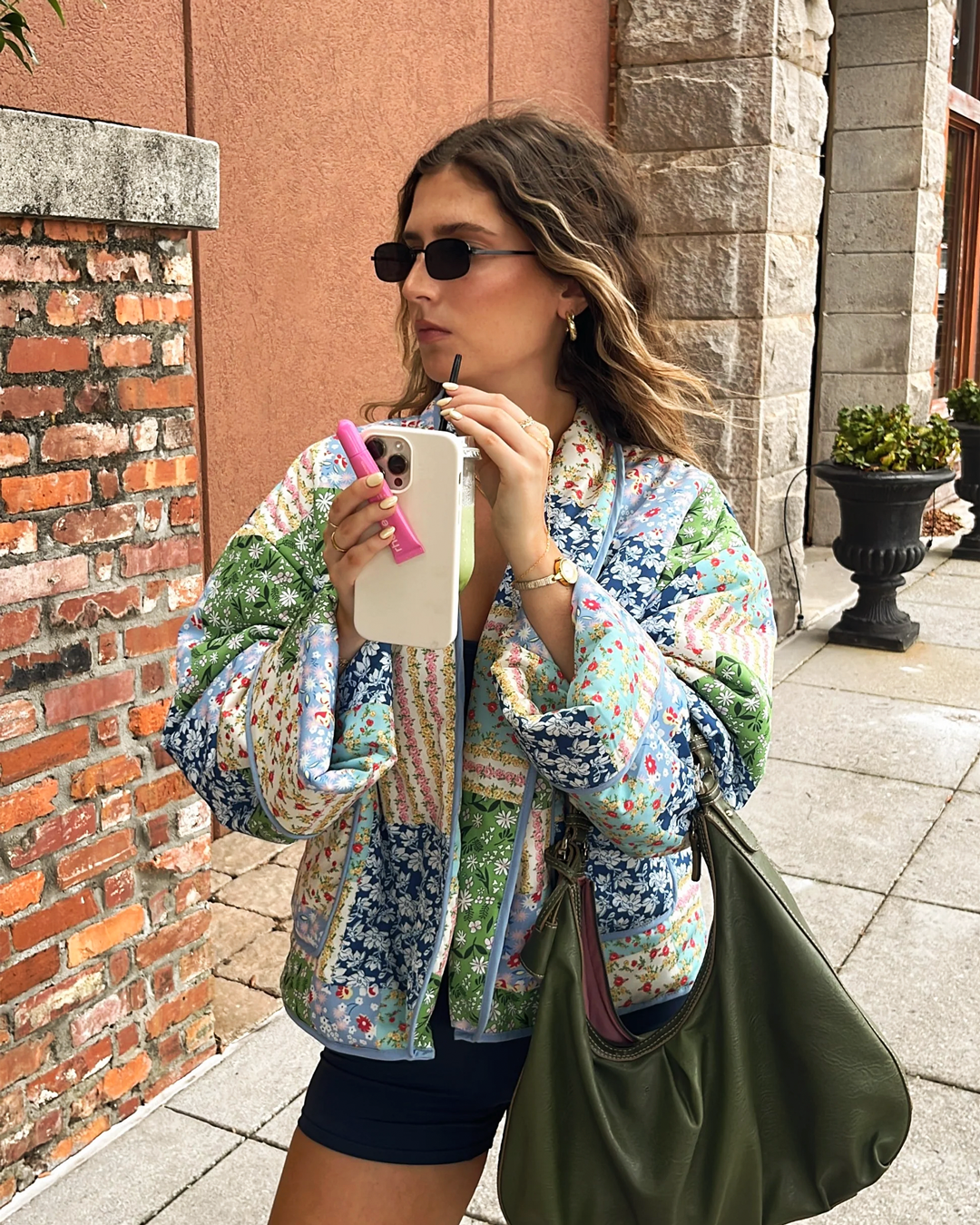 Chic Floral Patchwork Jacket