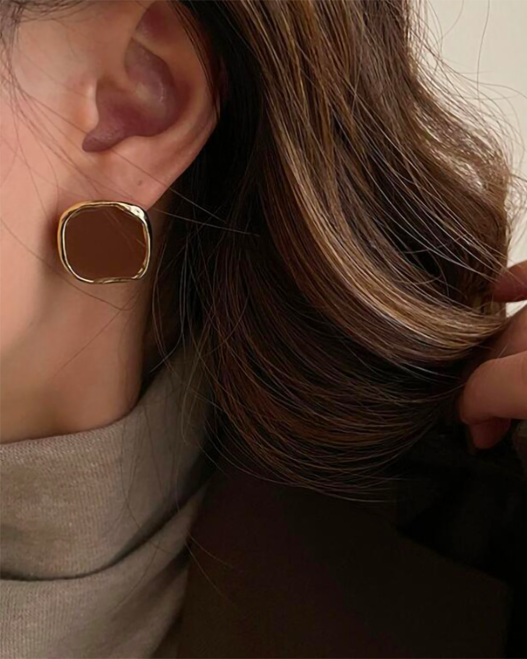 Chic Geometric Square Stud Earrings