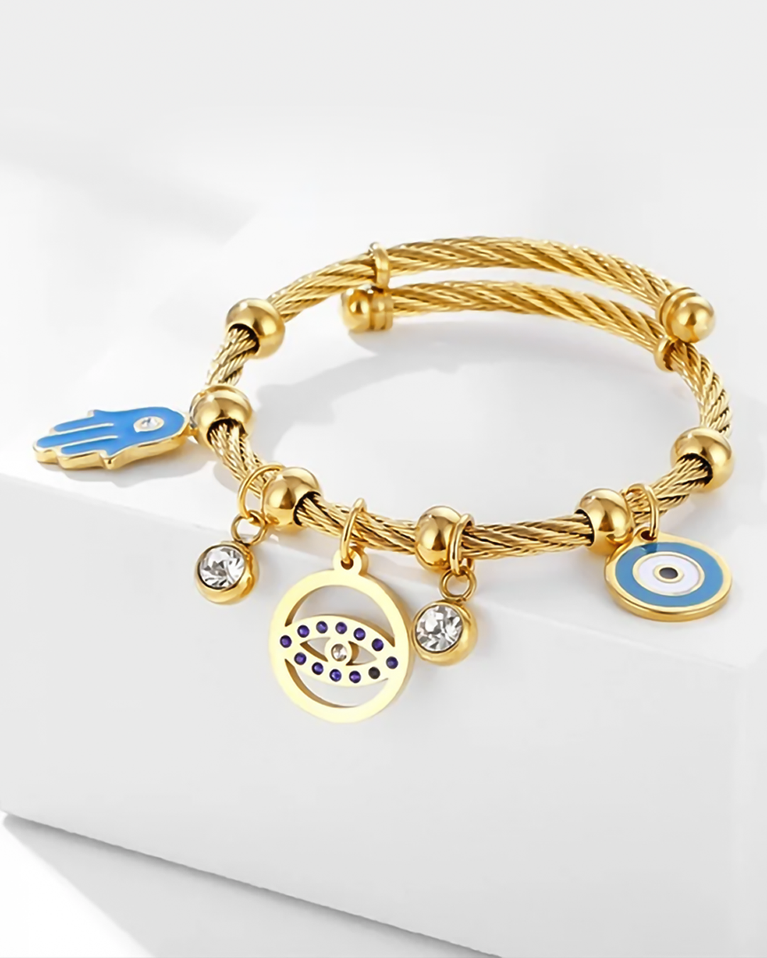 ELLA – Eye of Fatima in Charm Bracelet