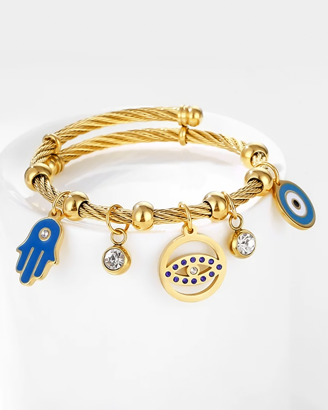 ELLA – Eye of Fatima in Charm Bracelet