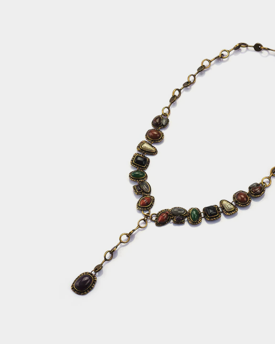 Ethnic Geometry Stones Necklace