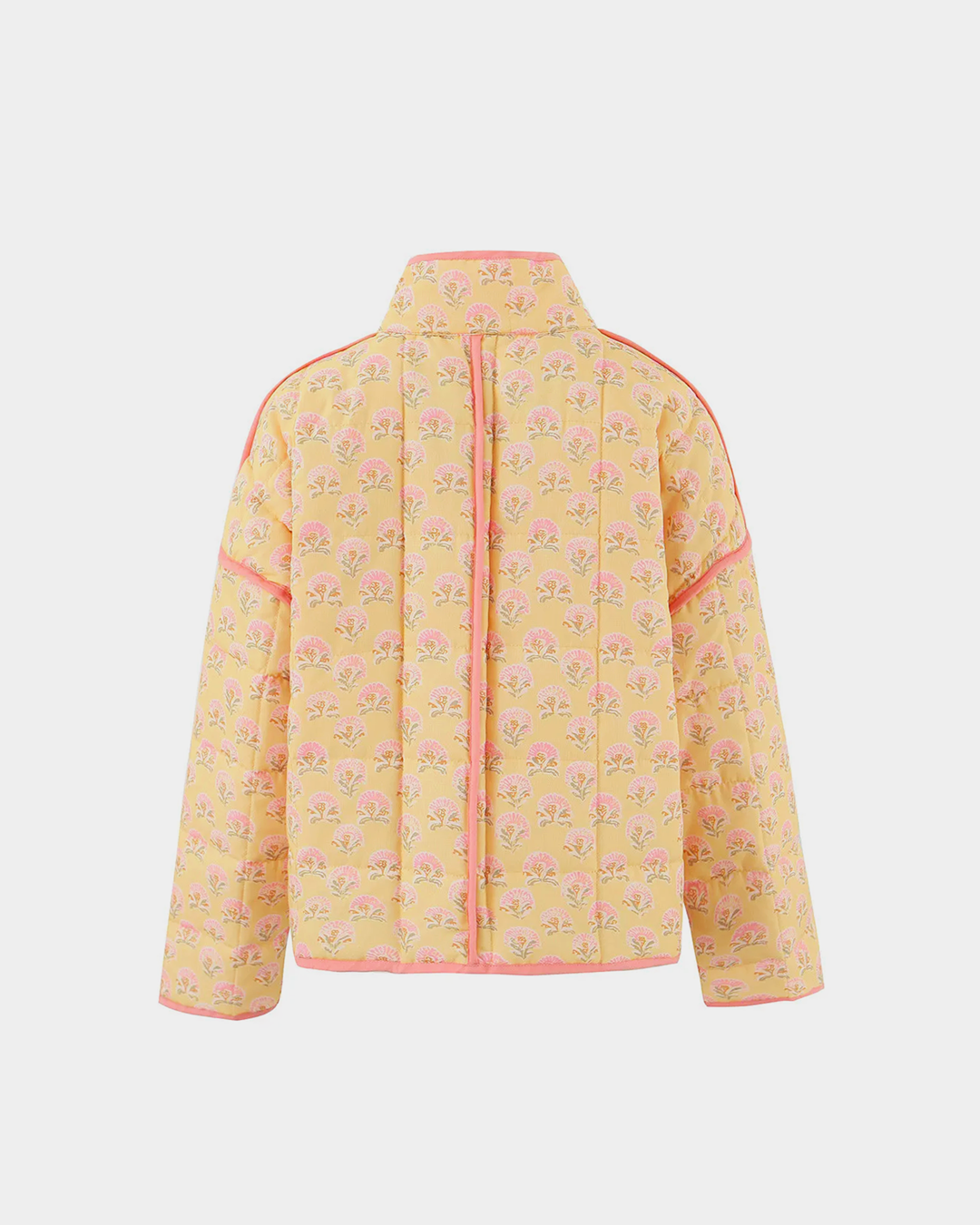 Floral Printed Collar Baggy Jacket