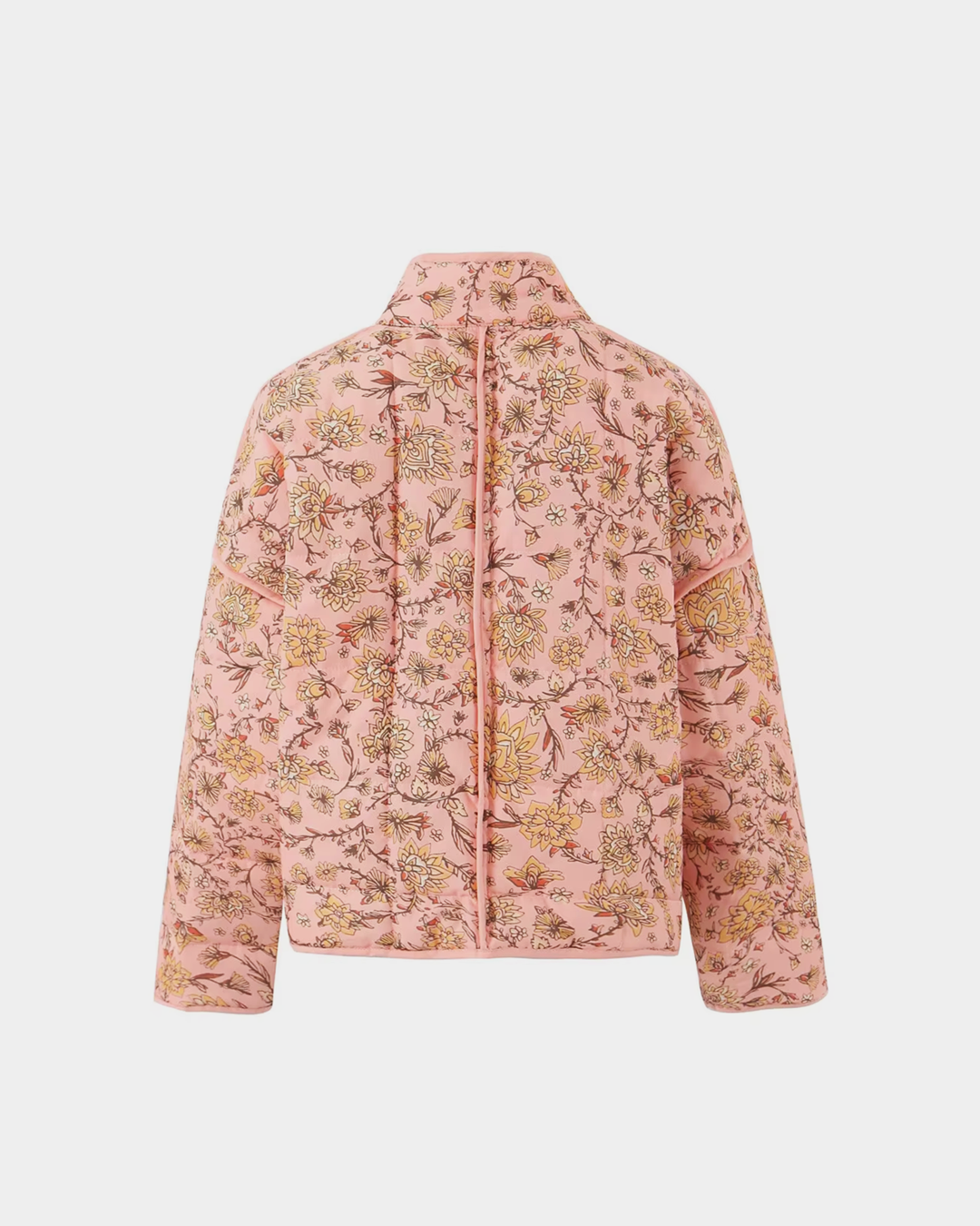 Floral Printed Collar Baggy Jacket