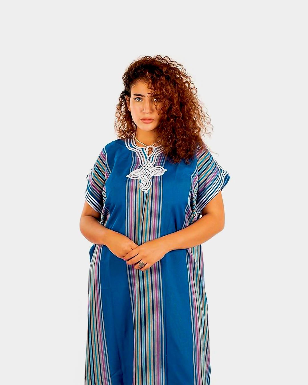 Gandoura – Robe d'Été Décontractée à Rayures