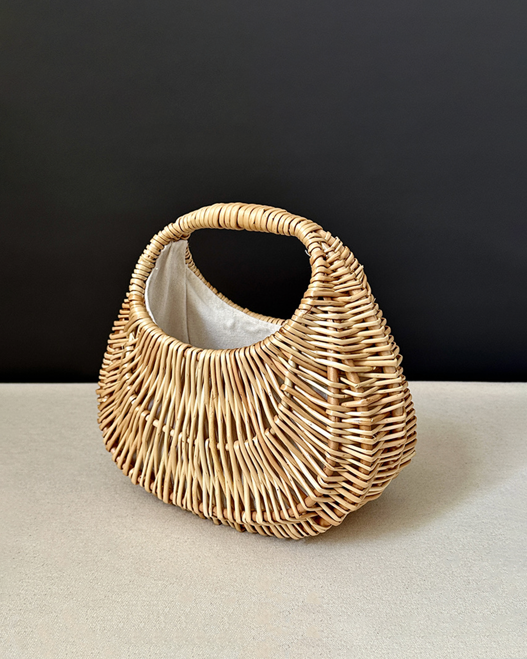 Handwoven Wicker Handheld Bag