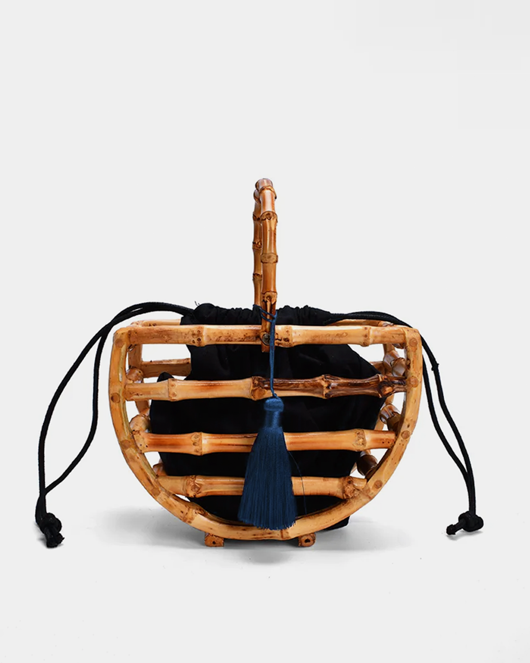 MIMOUNA - Semicircle Bamboo Handbag