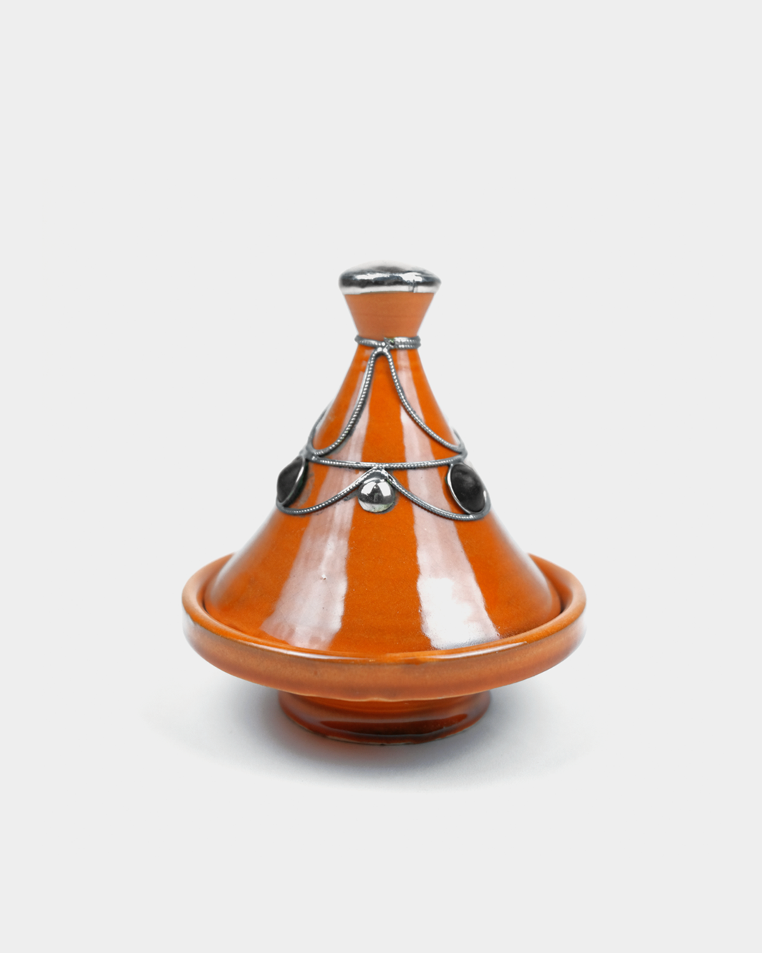 Mini Tajine Chic Orné de Métal