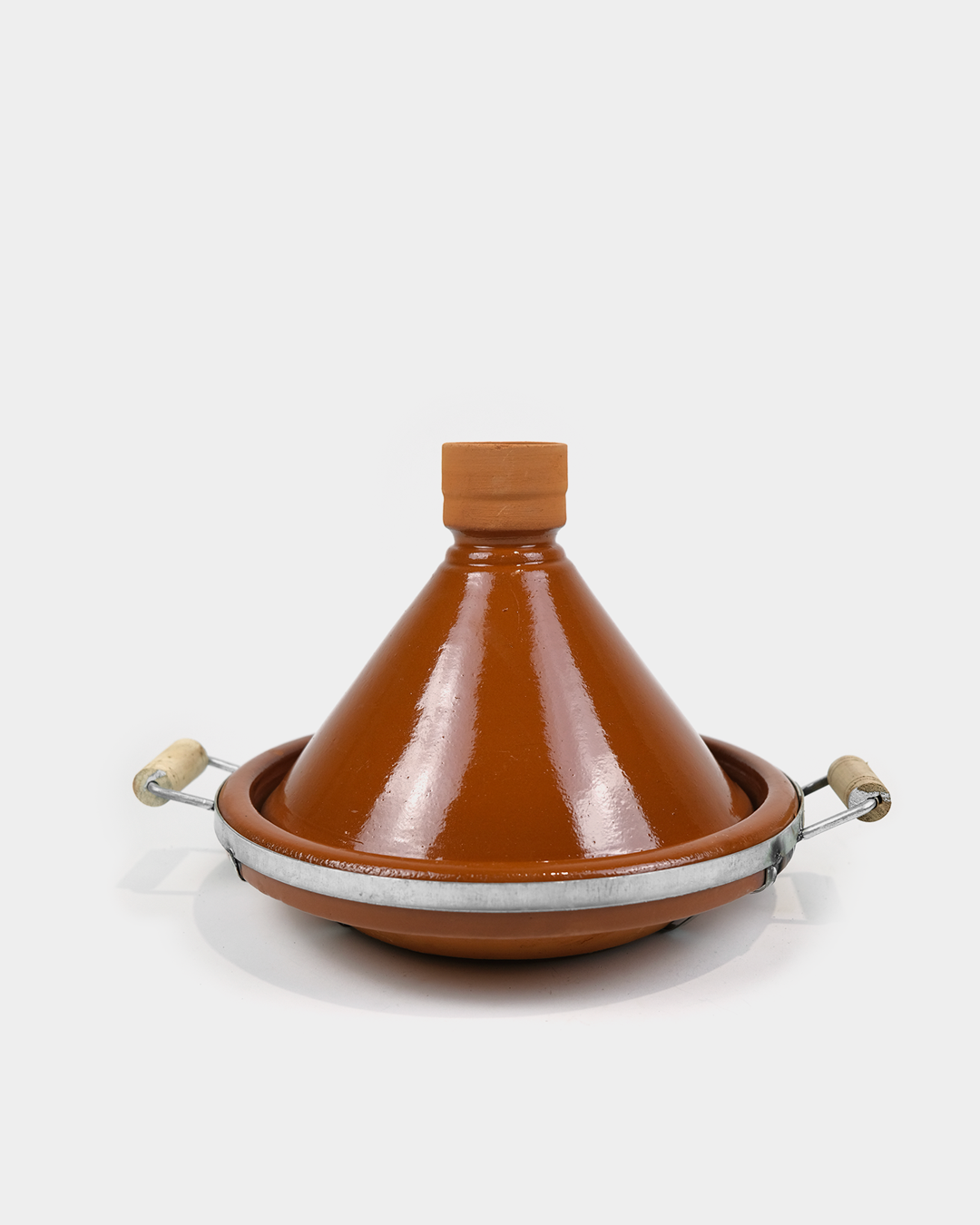 Tajine de Cuisson Marocain avec Poignées en Bois