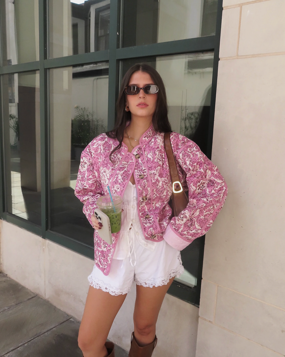 Oversized Floral Patchwork Jacket