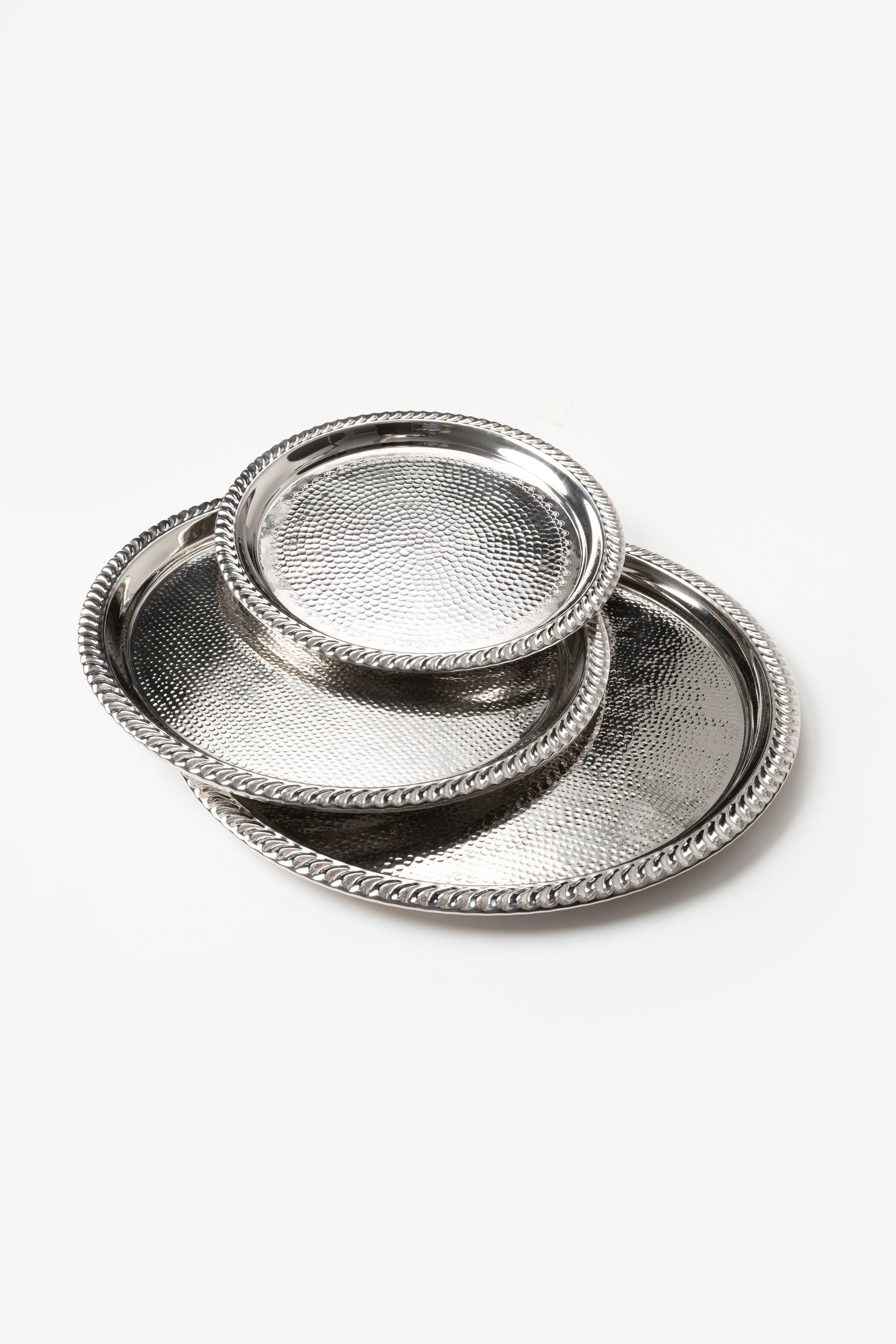 Nour – Moroccan Tray with Hammered Finish