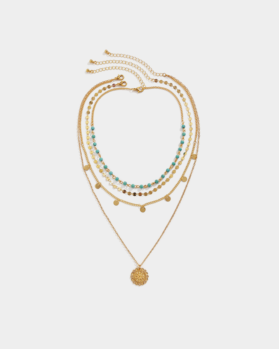 Turquoise Multi-Layered Necklace